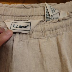 LL Bean Linen beige trousers (XL)
